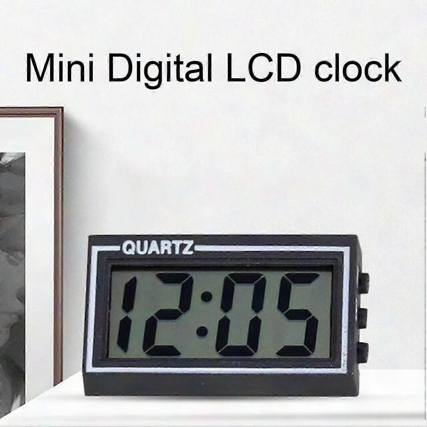 Clock Universal LCD Screen ABS Car Electronic Digital Clock for Car Dashboard