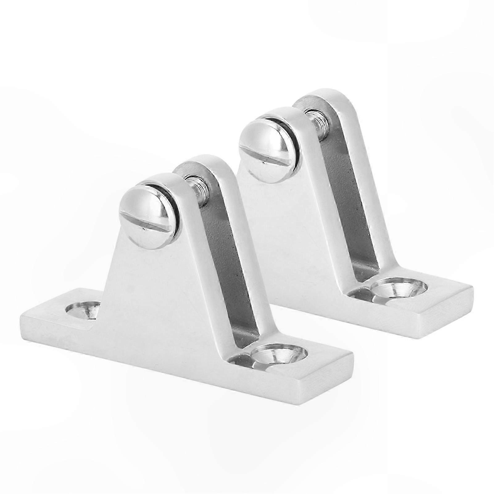 2-Pack Bimini Top Mounting Hinges for Boats with Deck Hardware Compatibility
