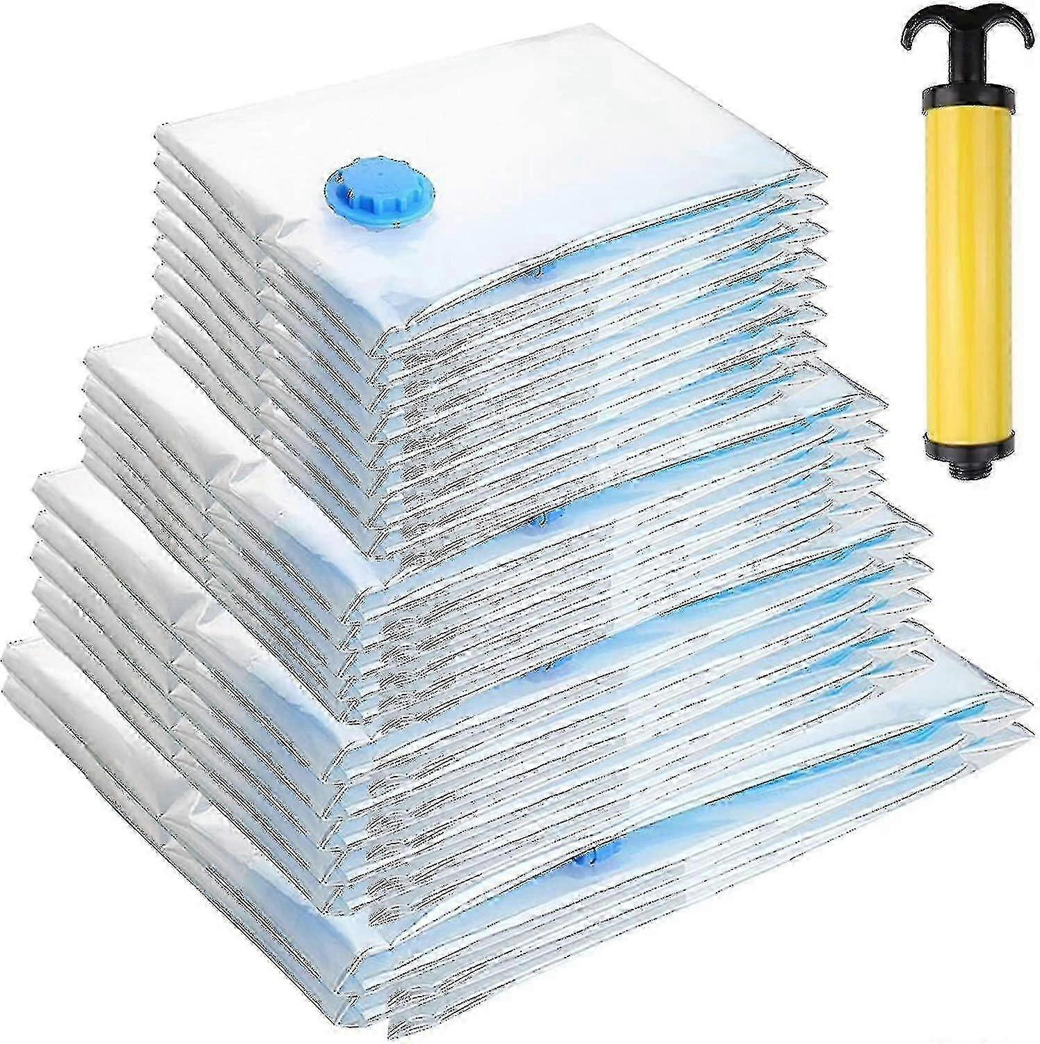 Vacuum Bags For Clothes With Pump, 10 Pieces Sets 4 Different Sizes, Vacuum