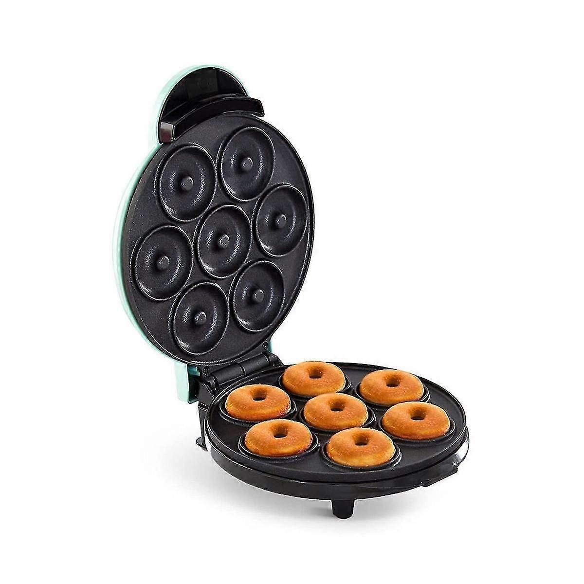 Electric Donut Maker Automatic Heating Egg Cake Bread Baking Machine 700W Kitchen Breakfast Makes 7