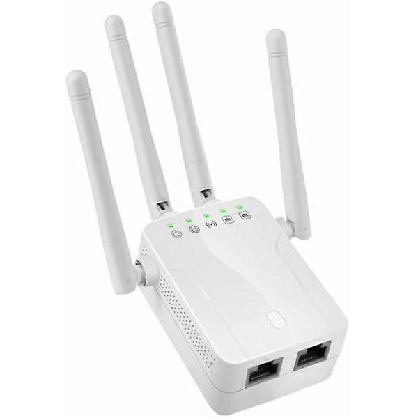 WiFi Repeater WiFi Amplifier, WiFi Extender bis zu 120㎡, Leistungsstarker WiFi-Repeater mit Ethernet-Anschluss