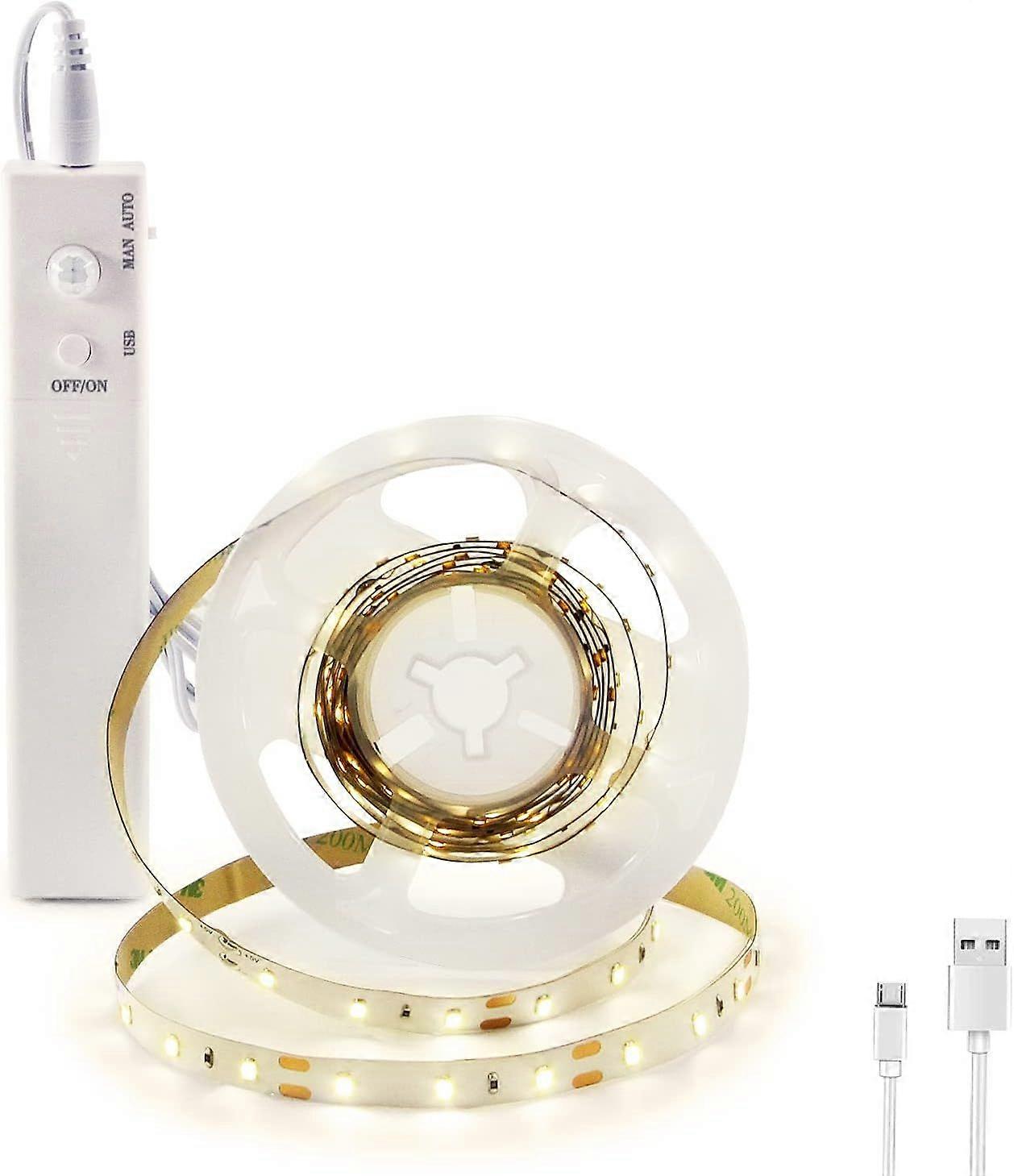 6.56ft Led Strip Light, Motion Sensor LED Tape Light with Battery Operated for