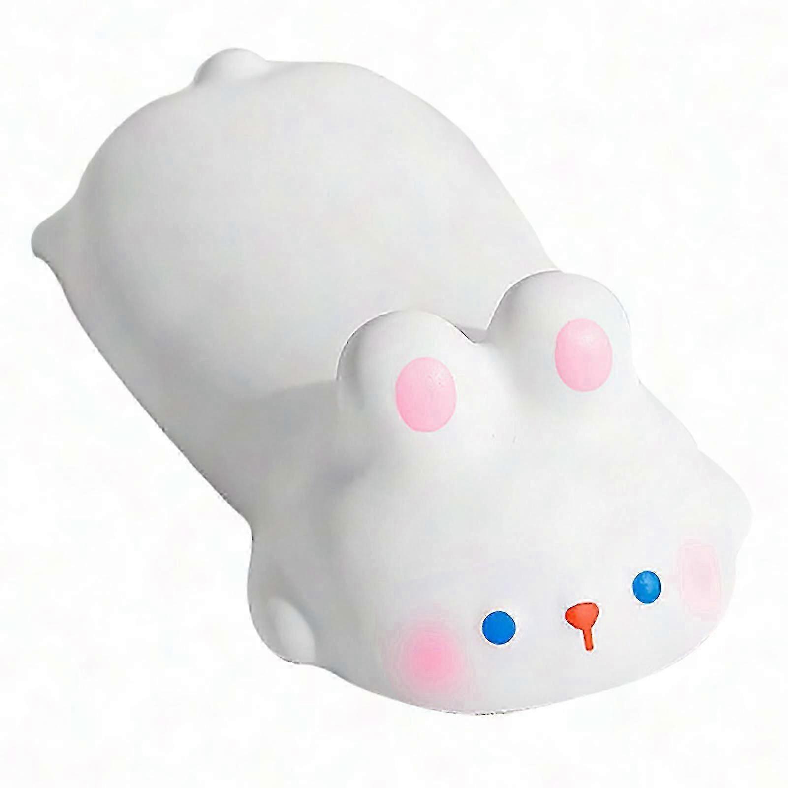 Soft Comfortable Wrist Rest for Keyboard - Cute Animal Design for Gaming and Office Use (Bunny Shape, White)