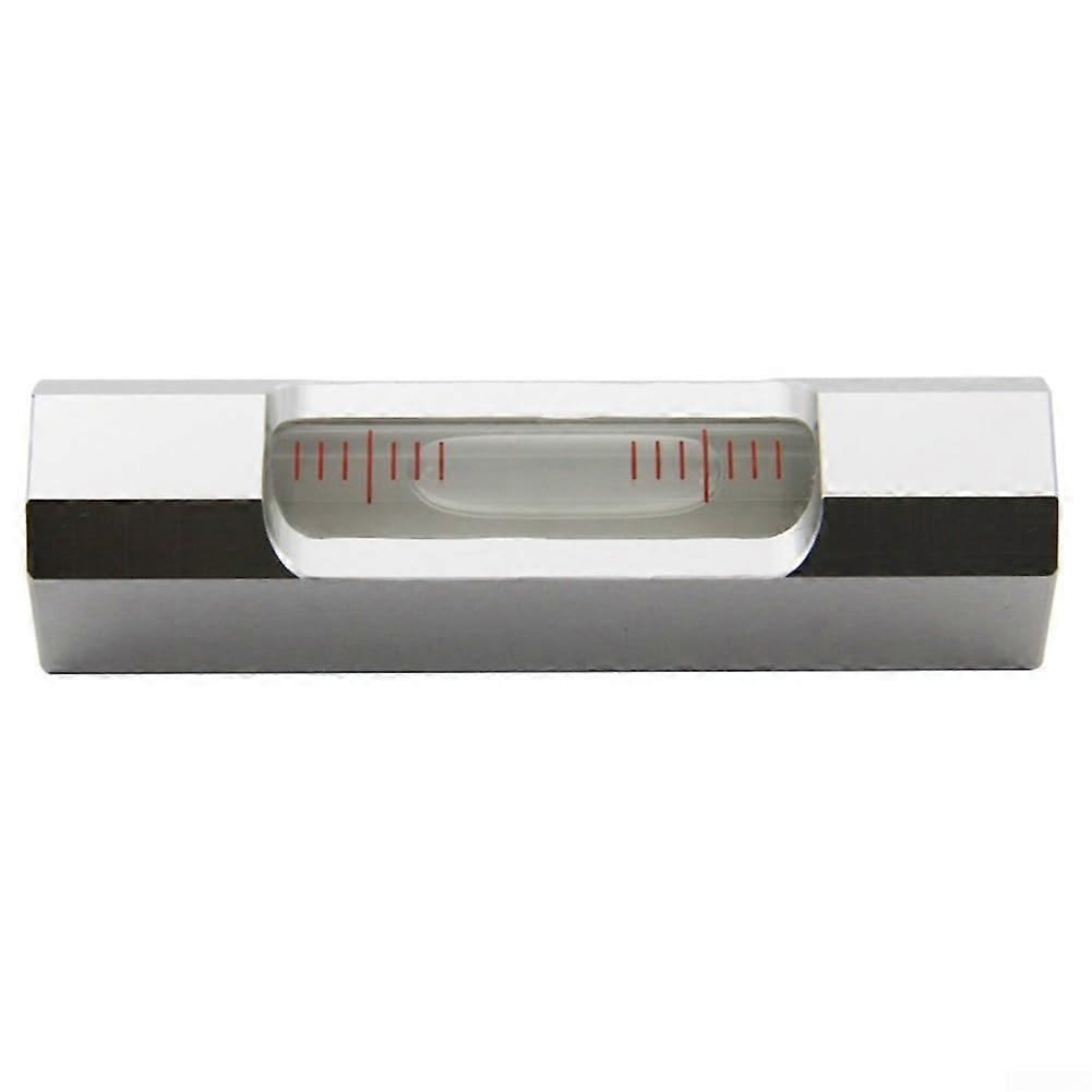 Reliable Mini Leveling Tool With Clear Bubble Design, Silver, For Carpentry And DIY Applications