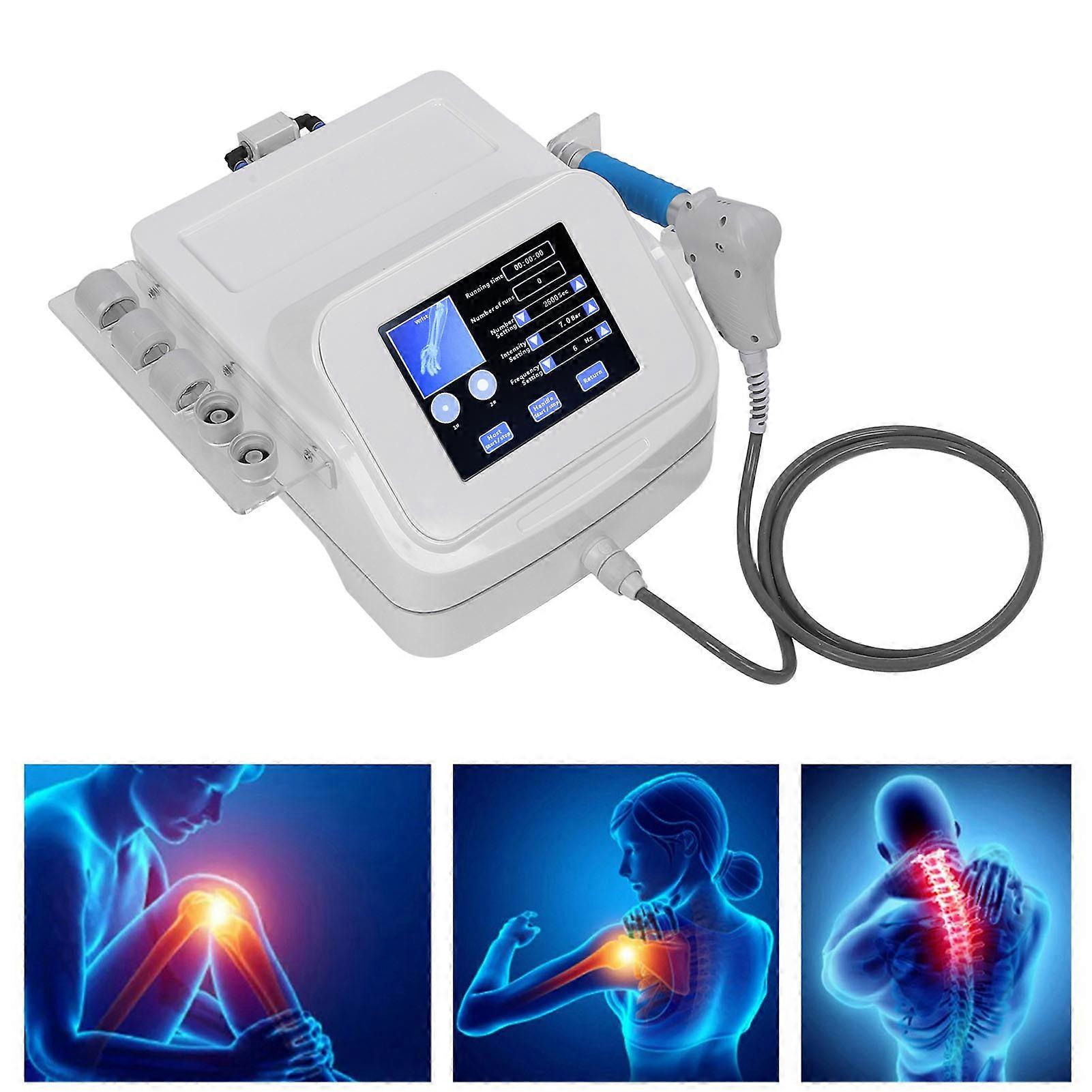 Pneumatic ESWT Shockwave Device Deep Tissue Massage 220V UK Plug