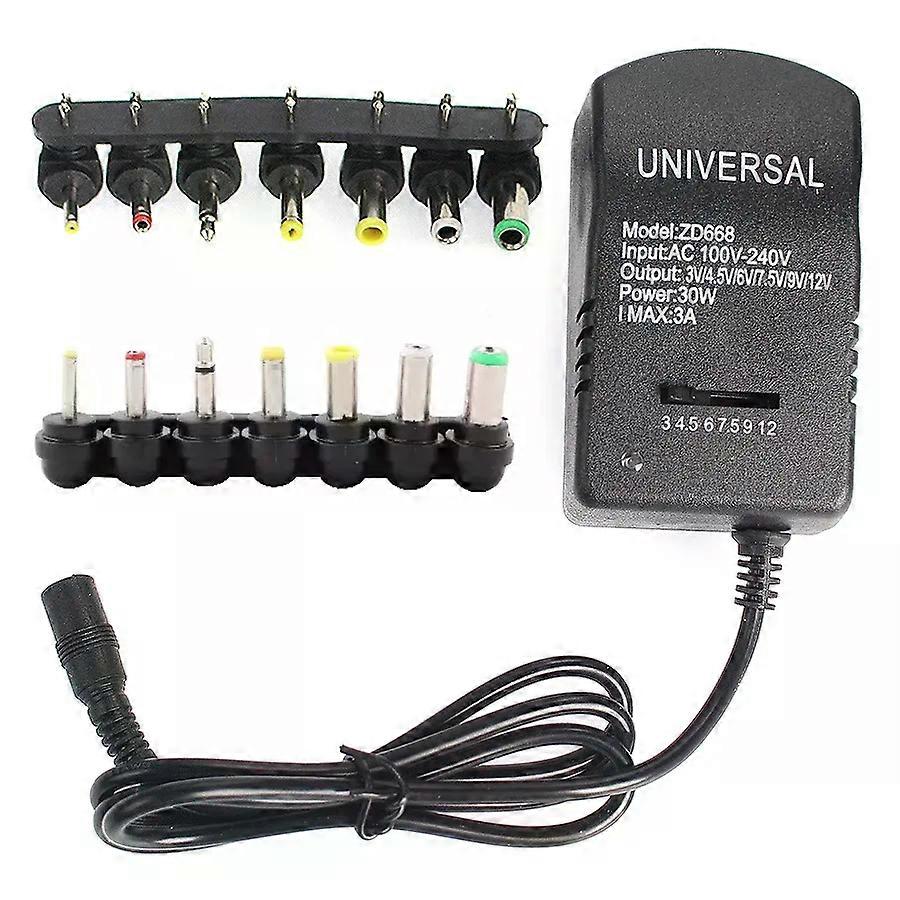 Adjustable Adapter Power Supply Charger Multi Voltage AC 220V TO DC 3V 45V 6V 75V 9V 12V EU US Converter Adapter Plug 7 30W