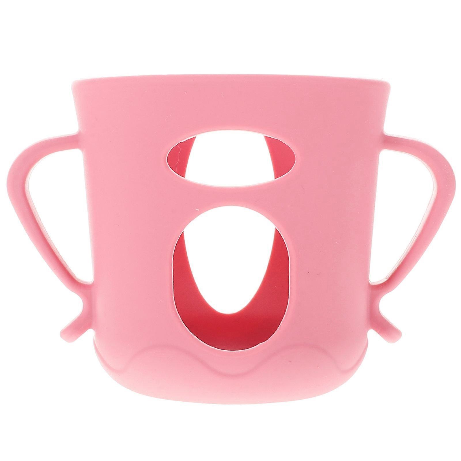 Silicone Bottle Handle Grips for Wide & Standard Neck Bottles – Food Grade, Non Slip, Soft Feeder Accessory, Lightweight, Portable for Newborns