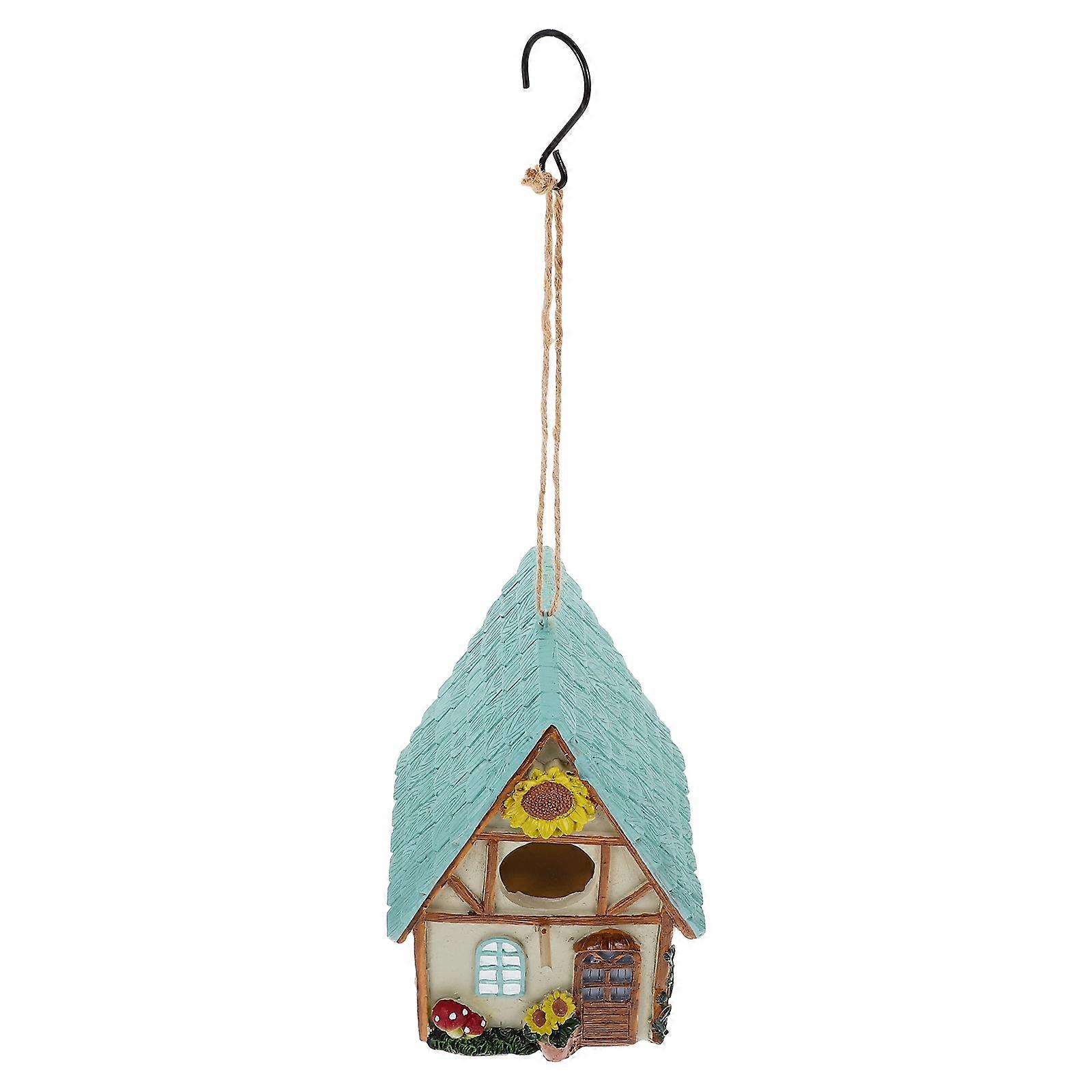 Hanging Bird Sleeping Nest Small House Shape 1Pcs Outdoor Decoration Ideal For Bird Enthusiasts