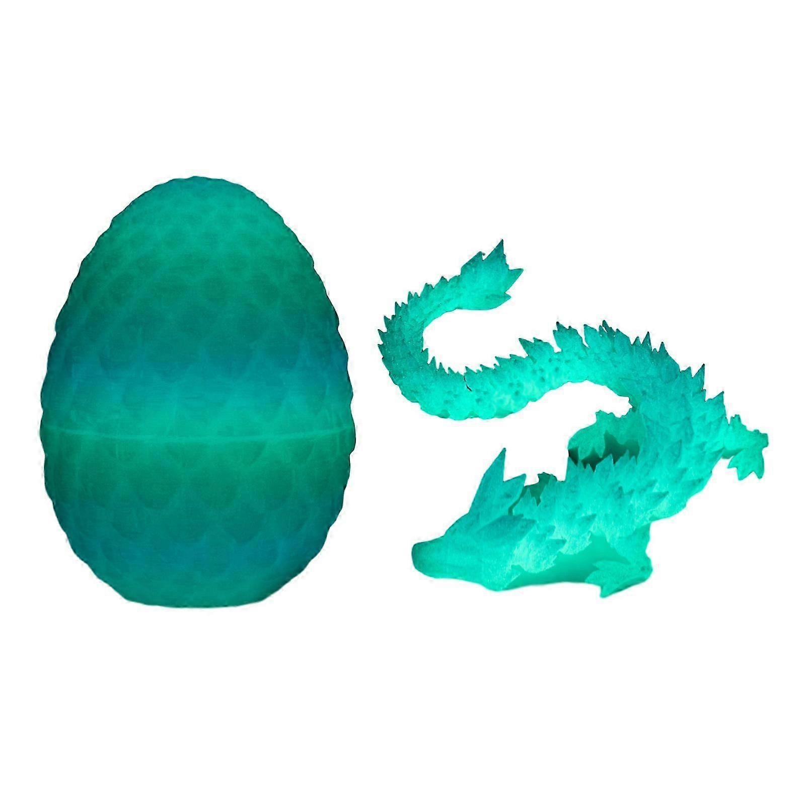 15 inches 3D printed dragon egg glow in dark articulated toy