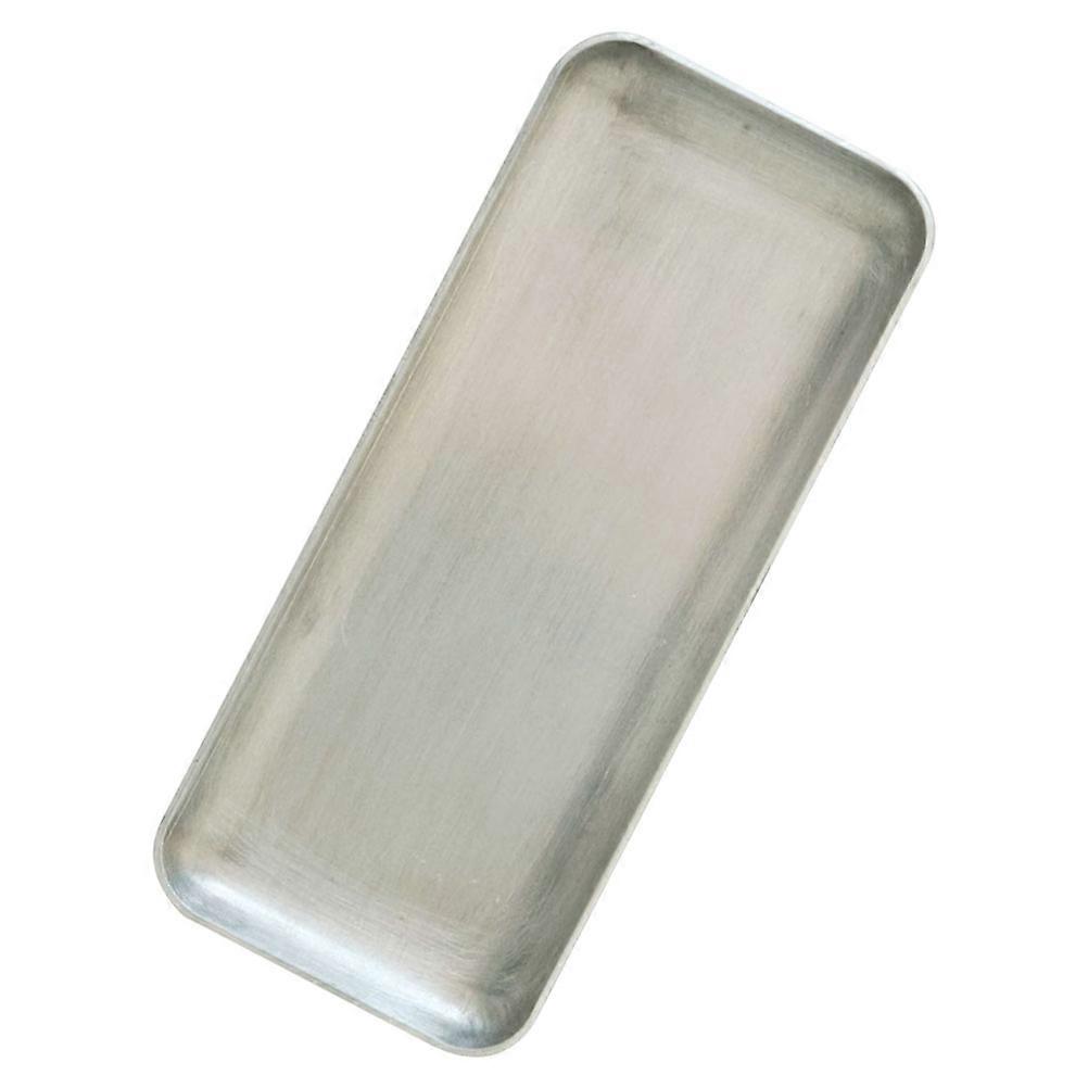 Serving Tray Aluminum Food Serving Tray for Restaurant Silver Color Function 1Pack