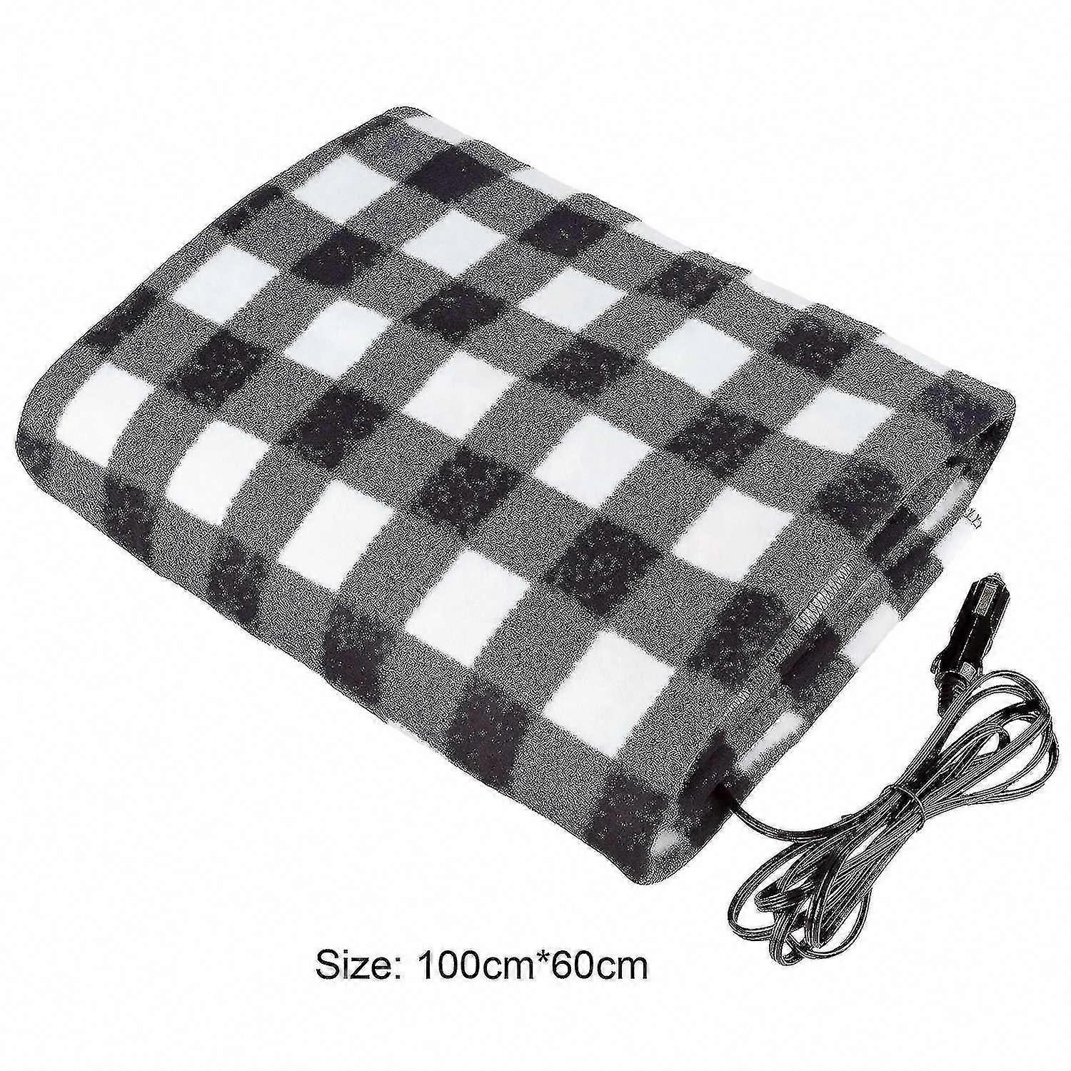 12V Car Electric Heating Blanket Portable Wool Energy Saving Warm for Cold Weather