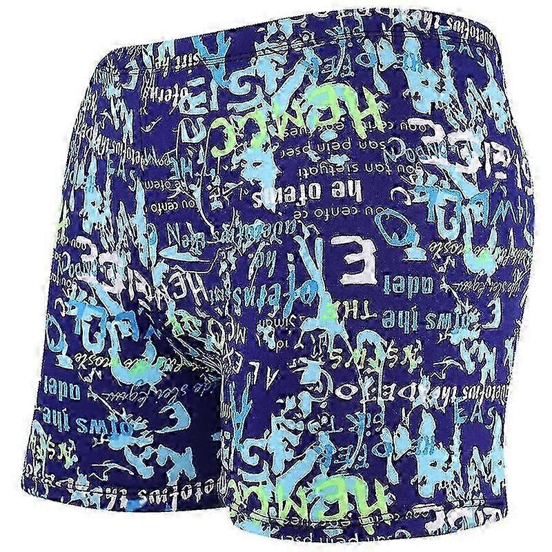 Summer Men Swimming Trunks Male Printing Boxer Swim Shorts Beach Surf Elastic Swimsuit