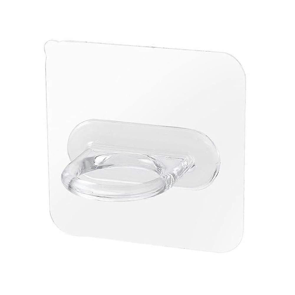 Ring Type Adhesive Wall Hook Hanger 2 Pcs For Shower Bottle, Transparent Wall Sucker, Kitchen Bathroom Hooks