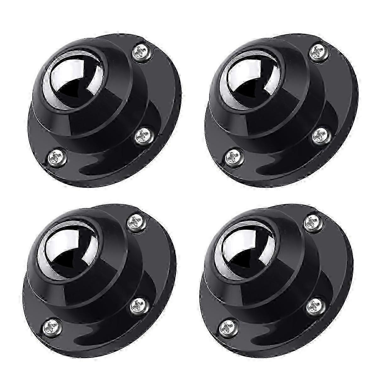 Paquet de 4 roulettes auto-adhésives de 1 pouce pour meubles à profil bas pivotant petit applia