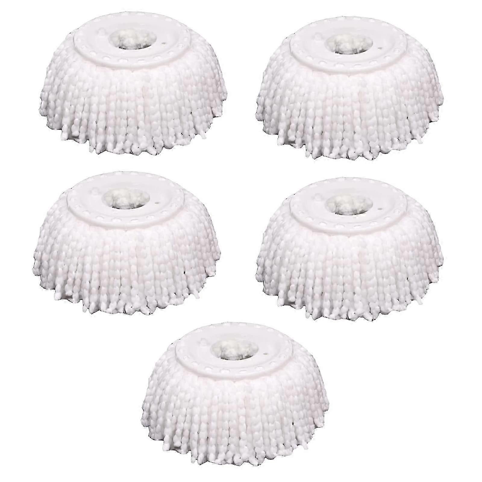 5 PCS Microfiber Replacement Mop Head for Spin Mopping Standard Size