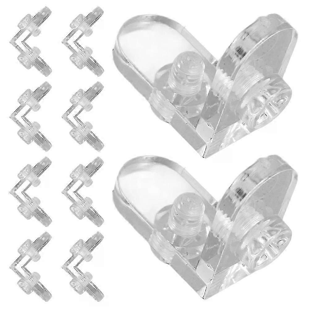 Transparent Corner Code Bracket, 10 Pcs with Screws, 2cm, for Case Brackets