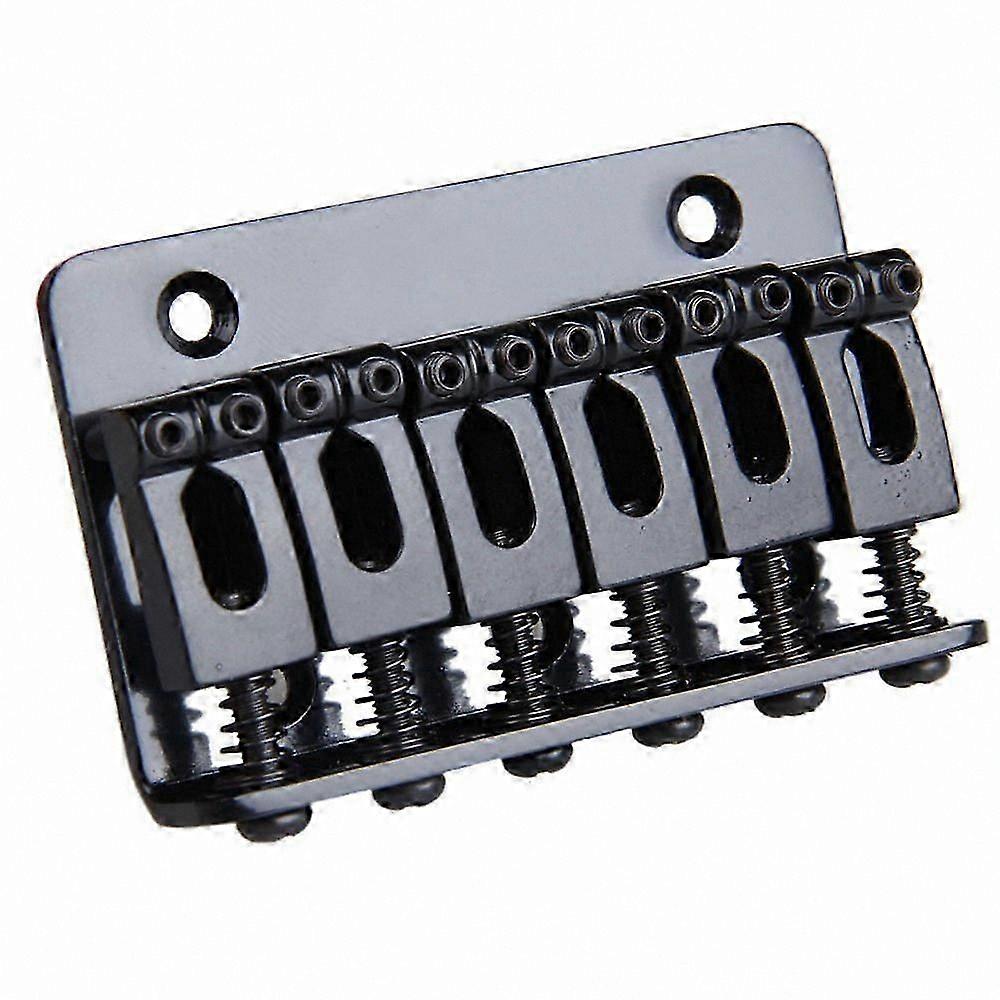 Schwarze 65mm E-Gitarre Hardtail Brücke mit 6 Sätteln Top Load Design