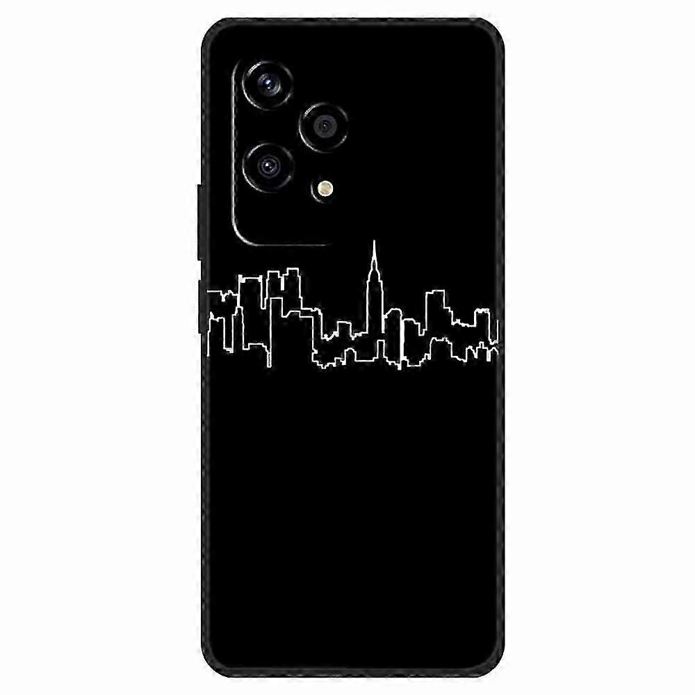 For Honor 200 Lite Shockproof Case Linear Pattern Printing TPU Phone Cover 2025