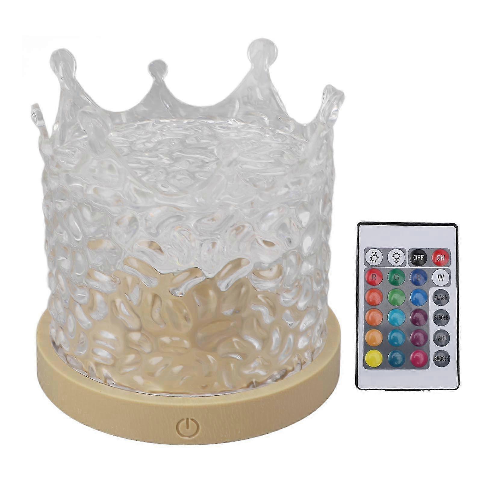 Wave Projector Light 16 Color USB Plug in RGBW LED Water Ripple Projection Lamp with Remote Control for Bedroom Office 2025