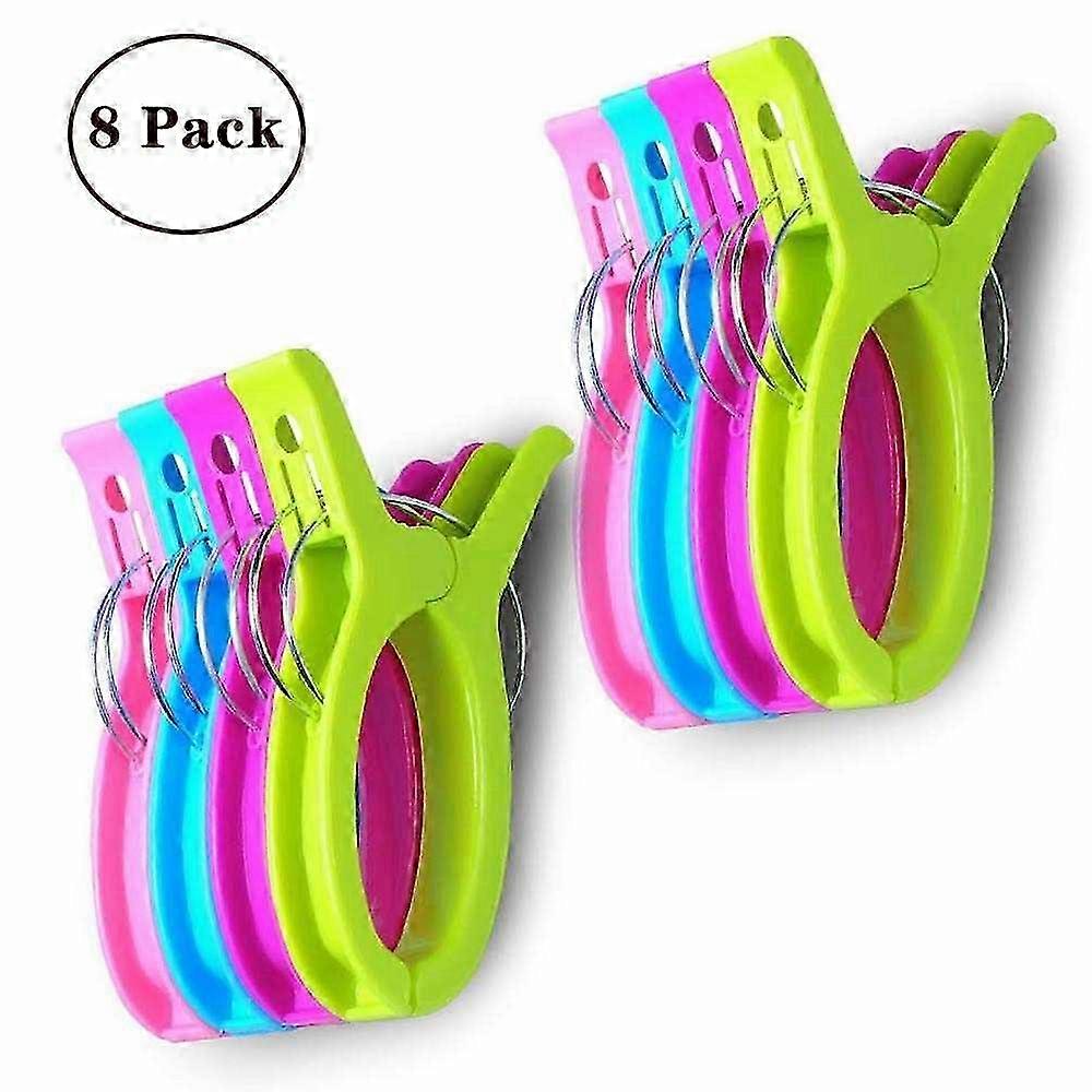 Heavy Duty Beach Chair Towel Clips, Large Clamps to Secure Towels on Most Beach Chairs, Prevents Towels from Blowing Away, Ideal for Cruises, Pool, 20