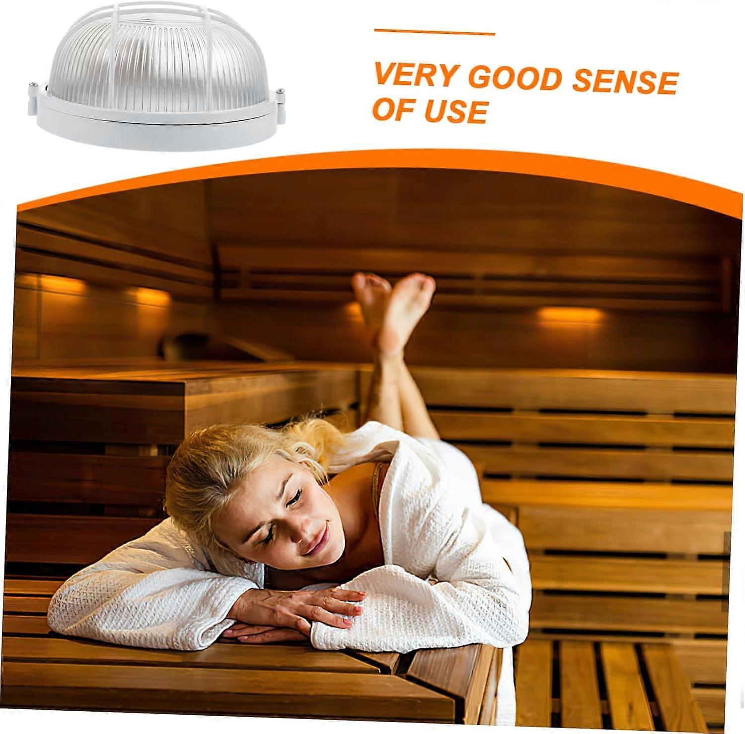 Sauna Explosion Light High Temperature Resistant Wall Mount Lamp Steam Sauna Accessory Transparent Design Damp Environments