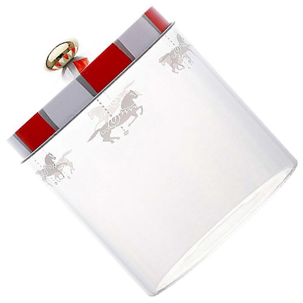 Transparent Glass Sealed Jar 14.5X10CM Red Ideal For Household Users 1Pack Freshness Preservation