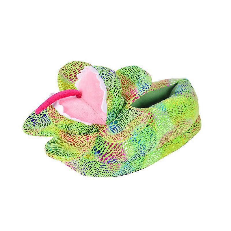 Funny Dinosaur Design Slippers For Women Indoor Home Parent-child Furry Shoes Slides Gifts Winter Unisex House Cartoon Slipers