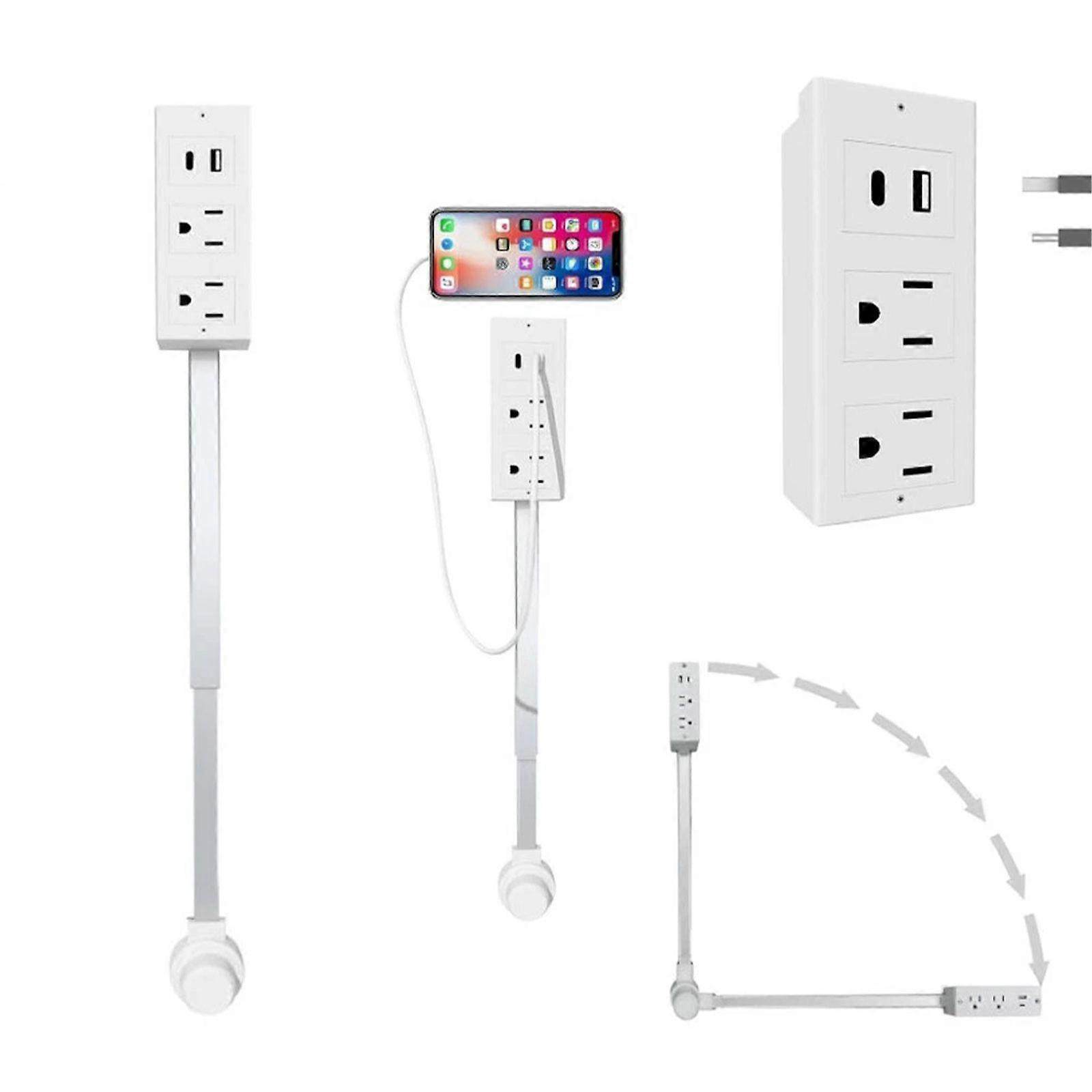 Steckdose Expander Steckdose Rotierender Extender Sofas Nachttische Schreibtisch US