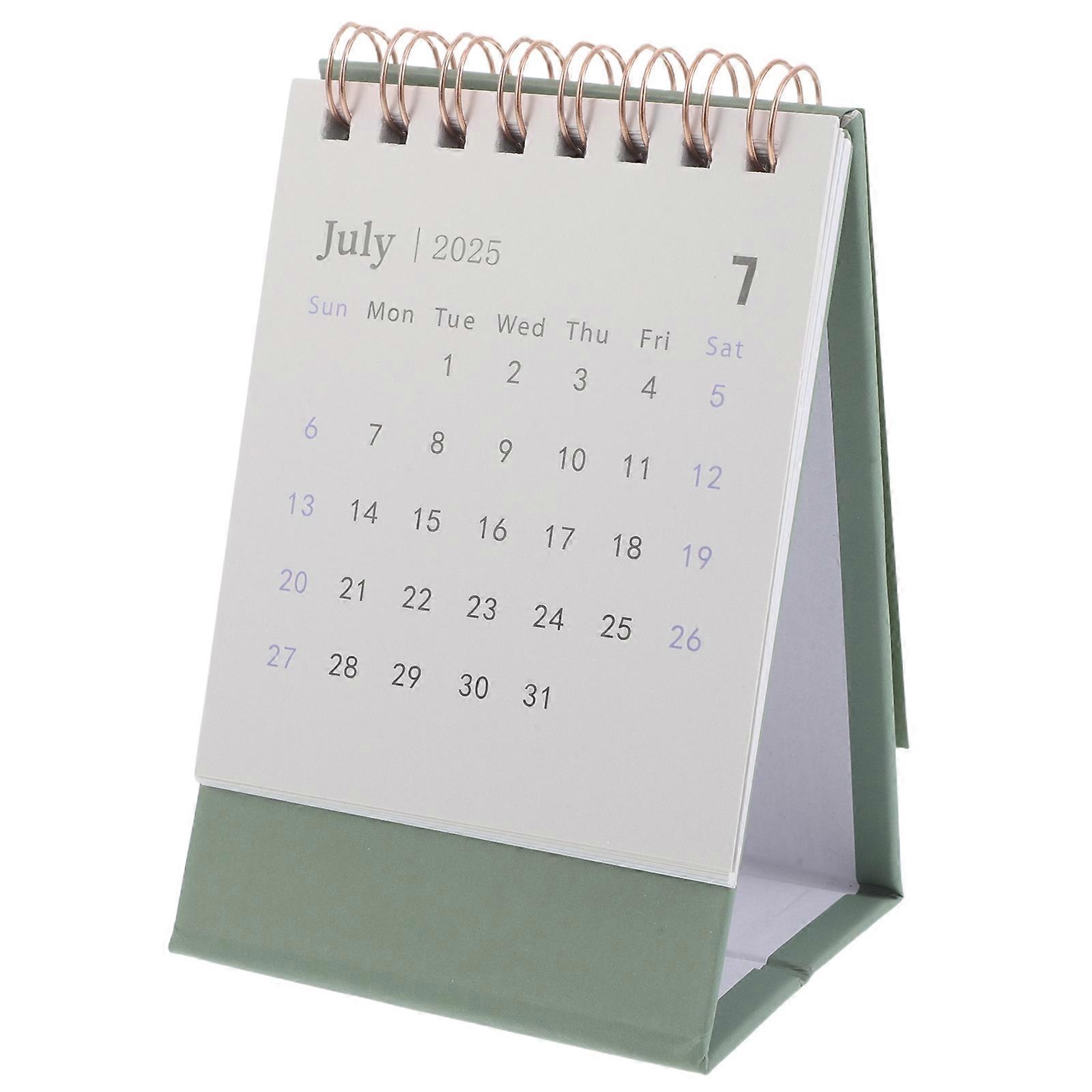 2026 Standing Flip Mini Desk Calendar for Office Use 3Pcs Paper Calendars