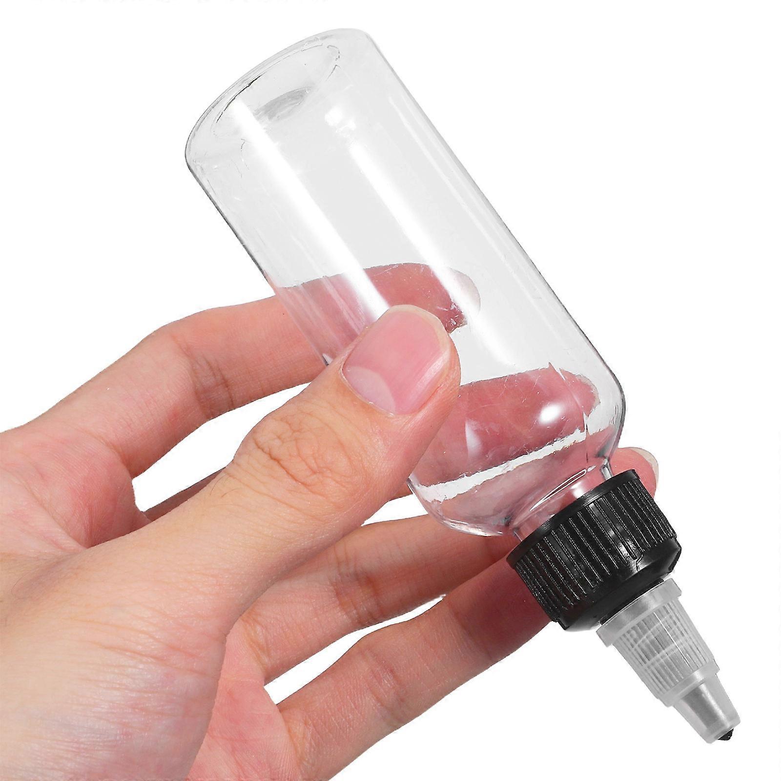 Plastic Paint Dispensing Bottles with Needle Tip for Painting 15Pcs Clear