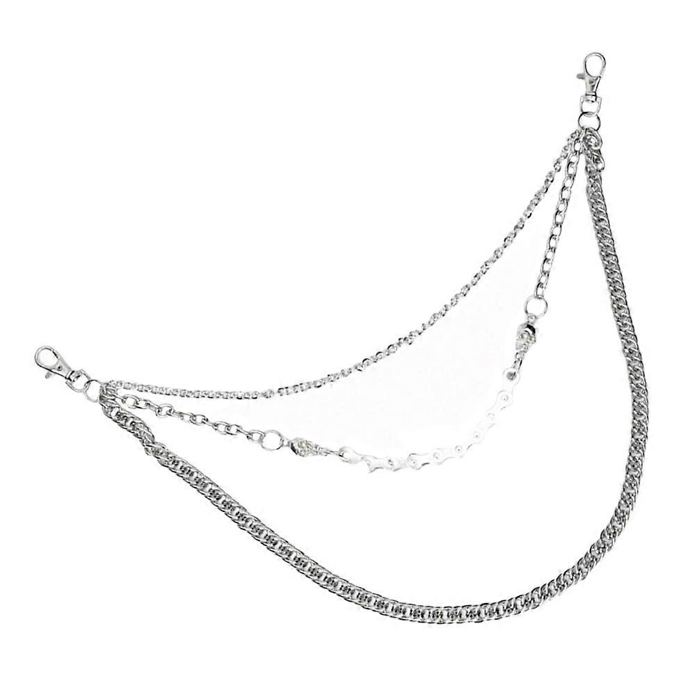 Hip-Hop Trouser Chain Jeans Chain Men Skull Shape Metal White for Disco Dancing 1Pcs