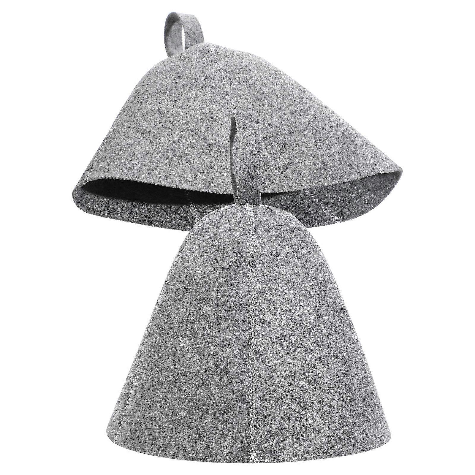 Felt Sauna Hat Sauna Cap for Steam Room 8Pcs Comfortable Thickened Shower Hat