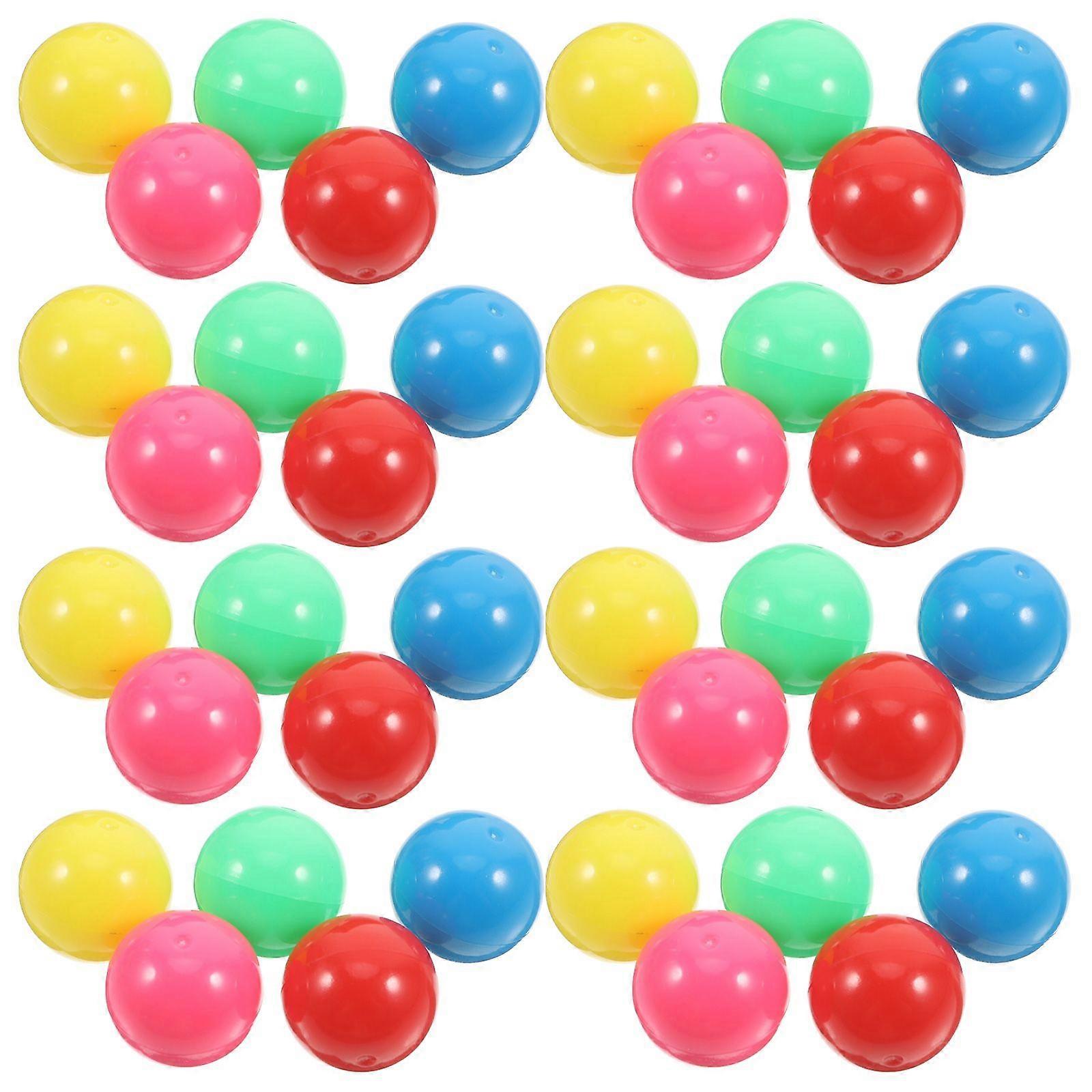 100pcs Hollow Plastic Counting Balls for Probability Problems Colorful Marbles for Marble Run Chinese Math Games 20mm