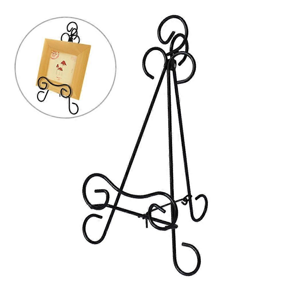 Black Display Stand Iron Curve Design for Holding Items 1Pcs