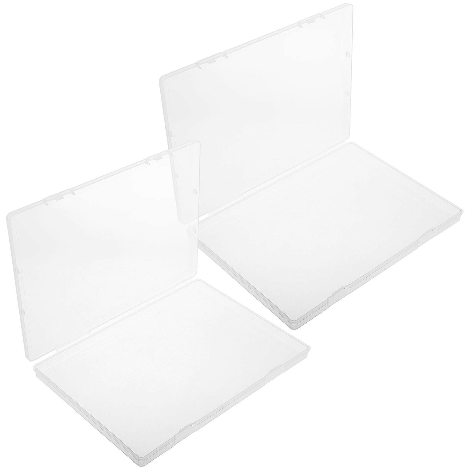 Birth Certificate Document Organizer Box for Storage 8Pcs Clear Plastic Cases