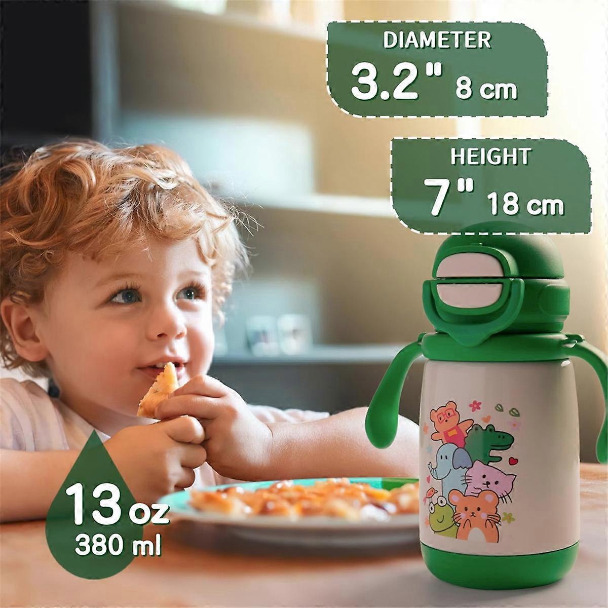 Bottle for Kids Insulated with Straw Spout Lid 316 Stainless