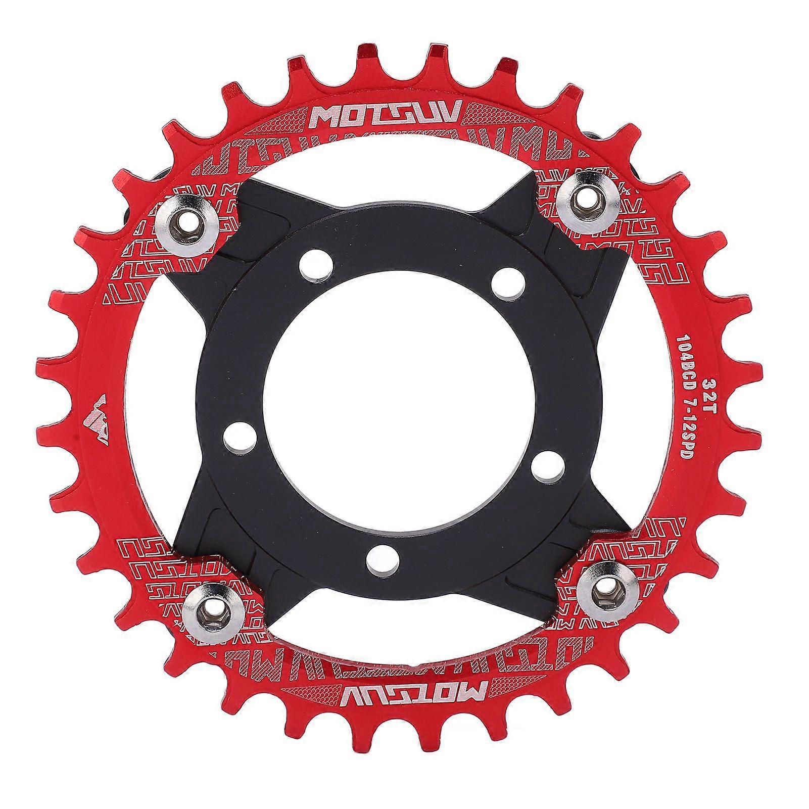 104 BCD 32T Chainring 104BCD Sprocket Adapter 32T Positive Negative Tooth Plate Conversion Base Set for Bafang Mid Drive Motor