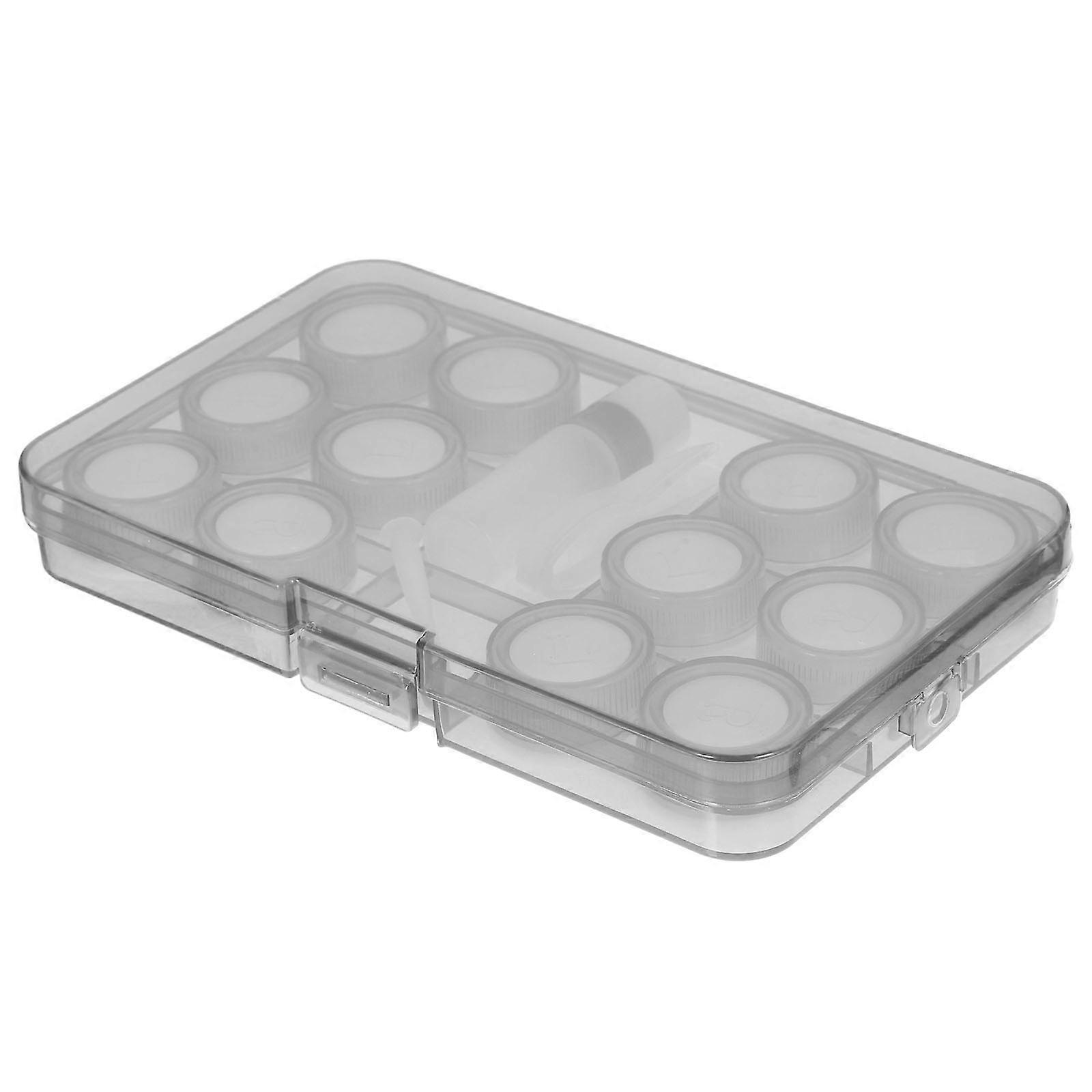 Portable Contact-Lens Case Small Lens Storage Box Plastic for 3Sets