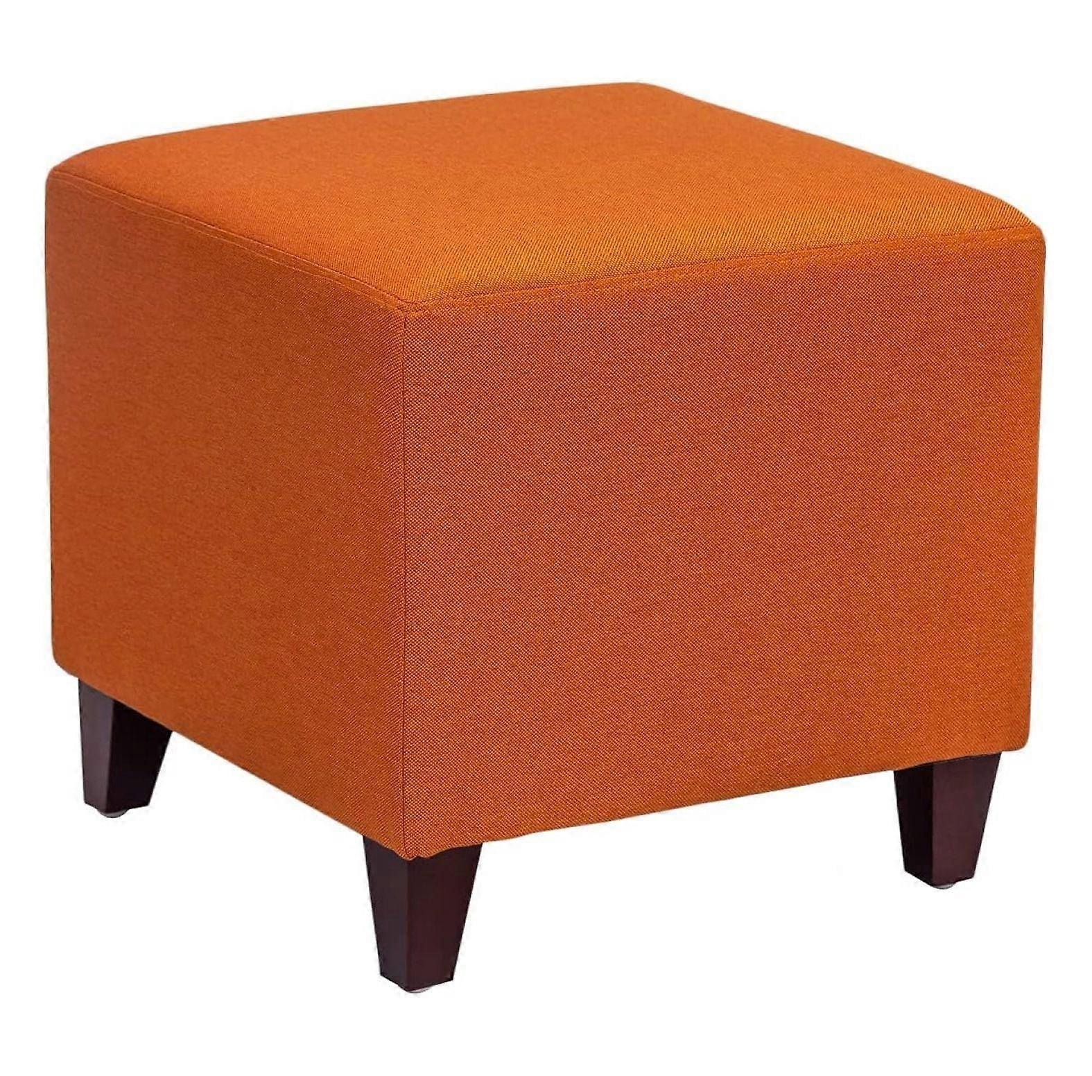 TiaGOC Simple British Cube Ottoman Footstool, 16x16x16