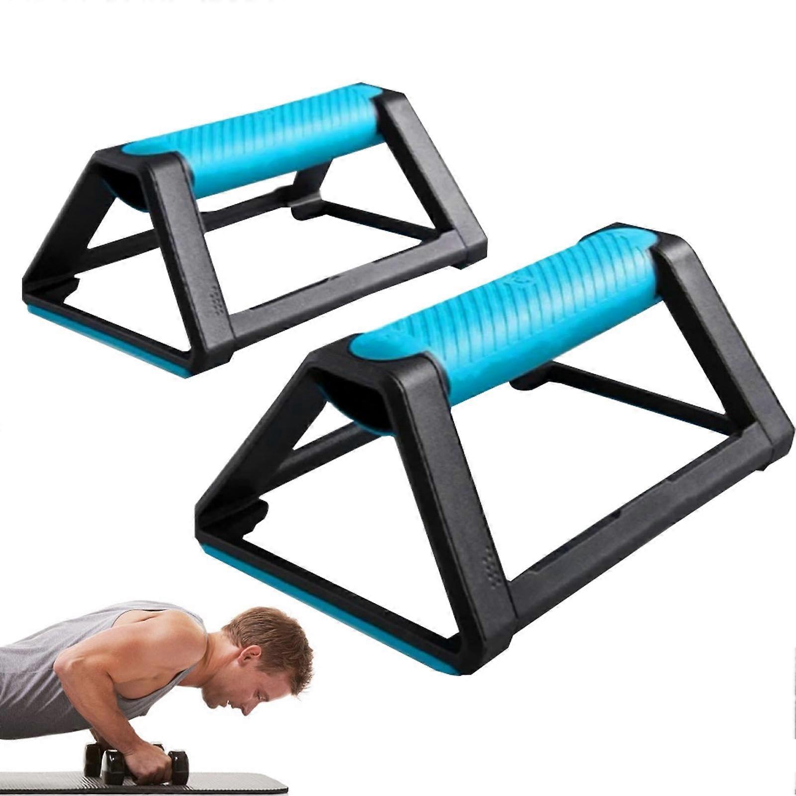 Nonslip pushup floor handles Parallettes BarsHandles Set PushUp Stand Arm Training Equipment for FullBody Fitness