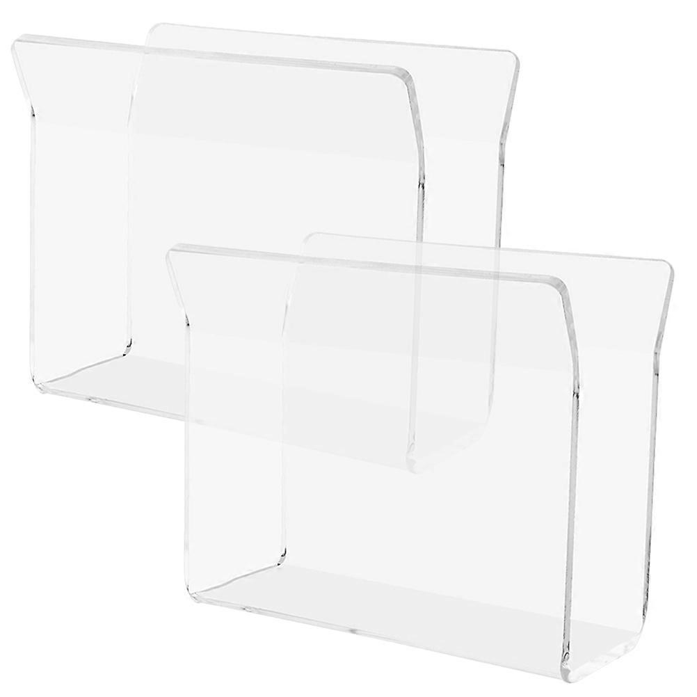 4 Pcs Acrylic Napkin Holder Practical Tissue Storage For Dining Occasions Kitchen Hotel Transparent Rectangular Design