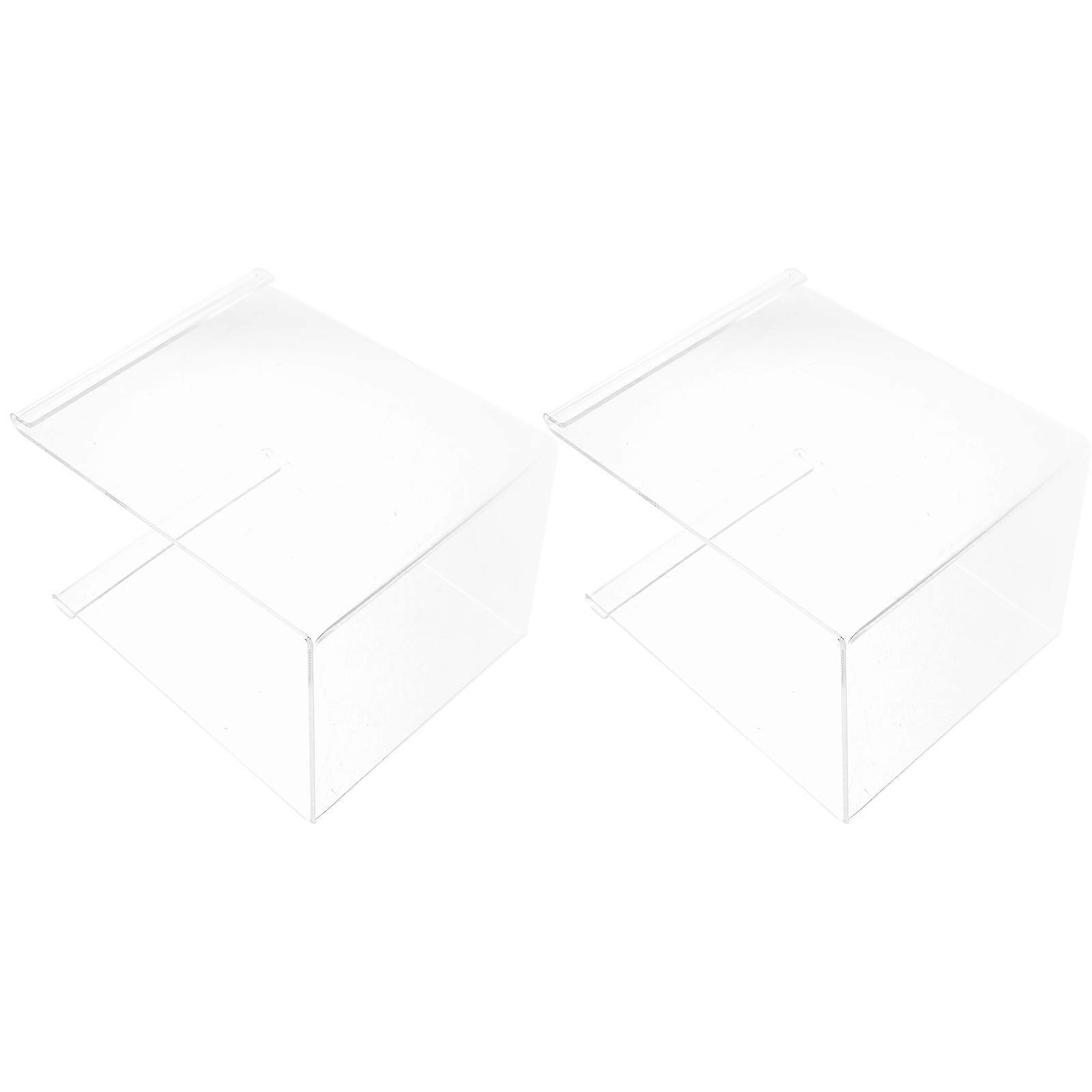 Kichen Bag Holder 2Pcs For Food Prep Bag Storage And Zipper Bag Holder Stand In Transparent Acrylic Material For Effective Food Storage