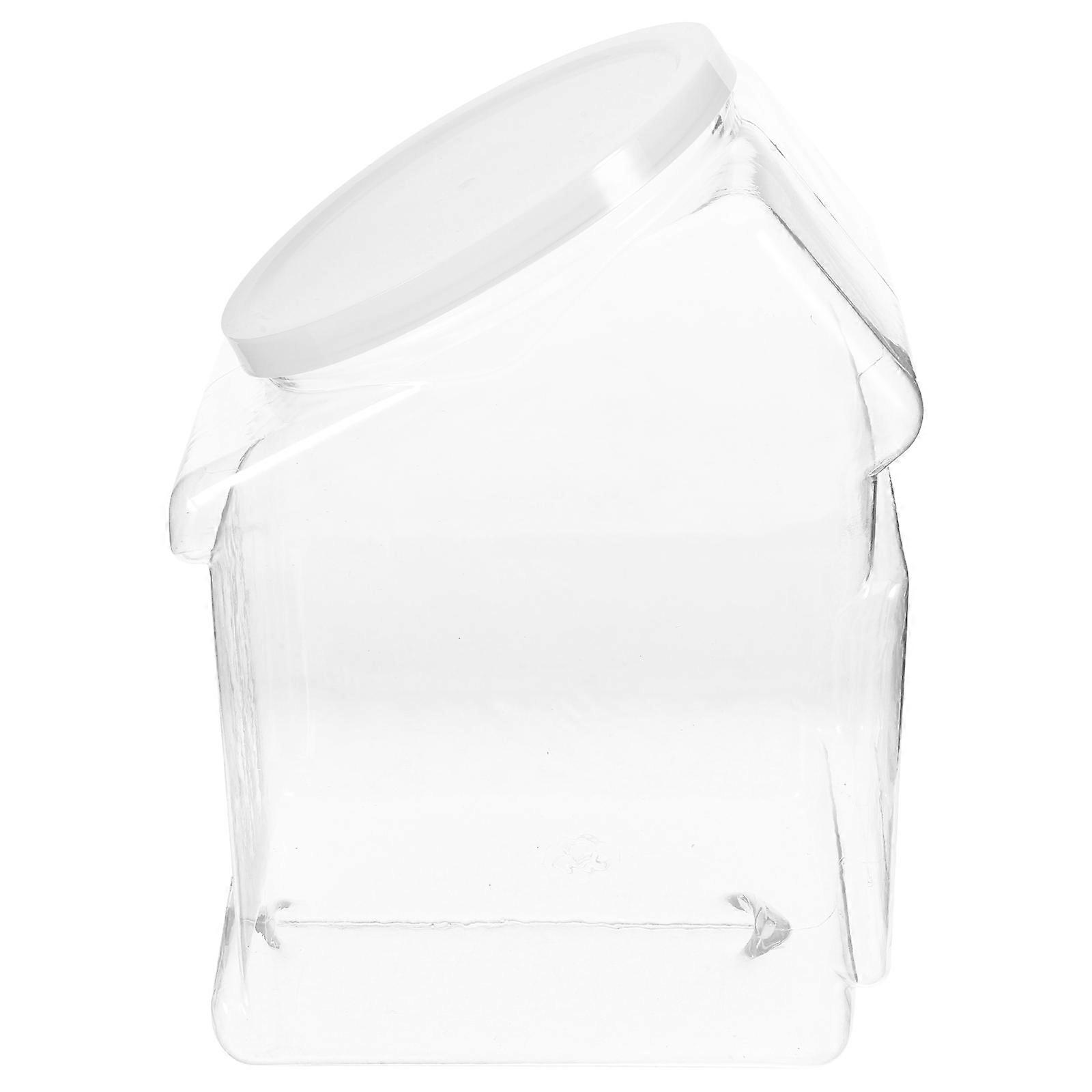 Transparent Candy Jar with Lid for Storage 3Pcs Reusable Plastic Jars