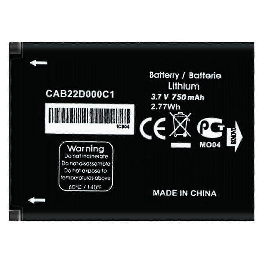 For Alcatel One Touch 2012D 3.70V 750mAh Rechargeable Li ion Polymer Battery Assembly (Encode: CAB22 2025