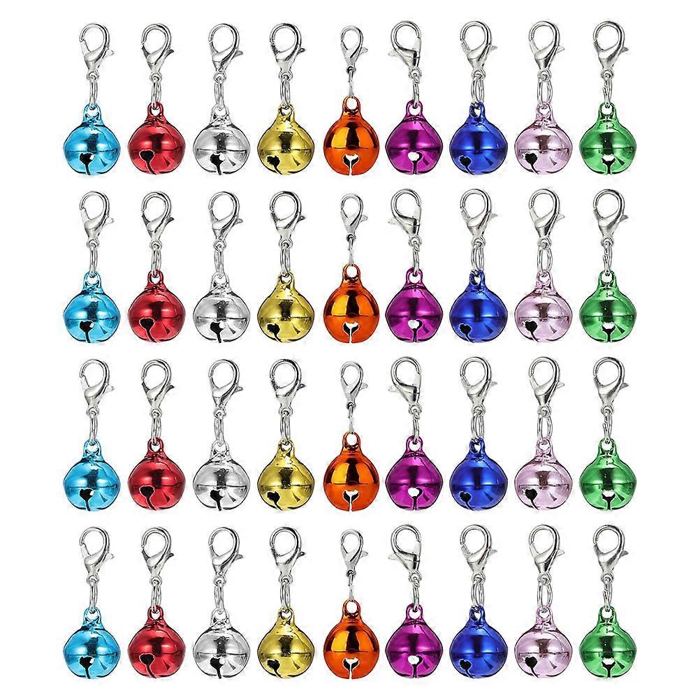 225 Pcs Assorted Color Metal Bells For Dog Cat Collars Creative DIY Crafting Pet Accessory Charming Pendant