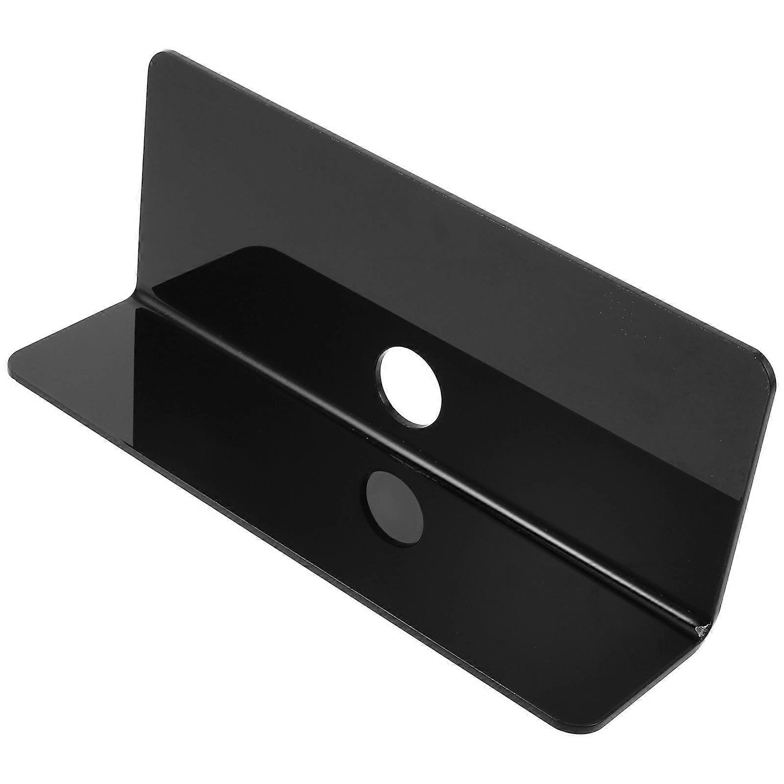 Acrylic Floating Shelf Wall-Mounted Storage Stand for 2Sets Black