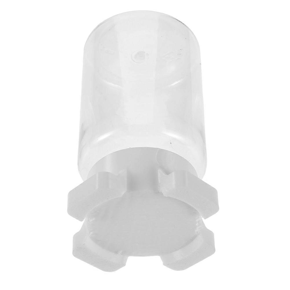 Lizard Feeding Bowl for Multi-Port Water Dispenser 2Pcs White Plastic