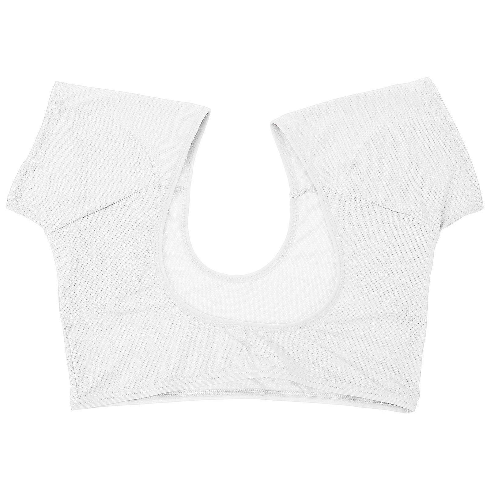 Armpit Sweat Pad Shield for Sweat Absorbent Function 3Pcs White Vest
