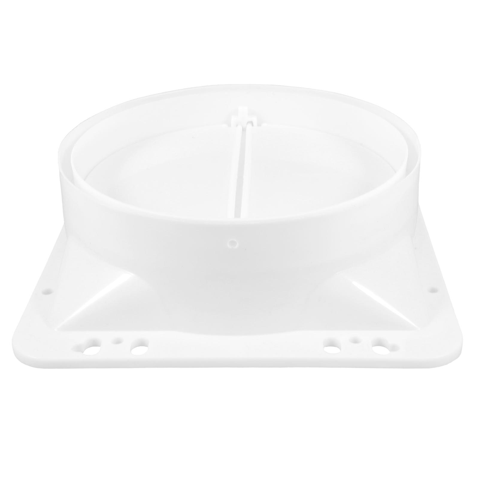 Range Hood Outlet Check Valve for Kitchen Ventilation 3Sets White ABS