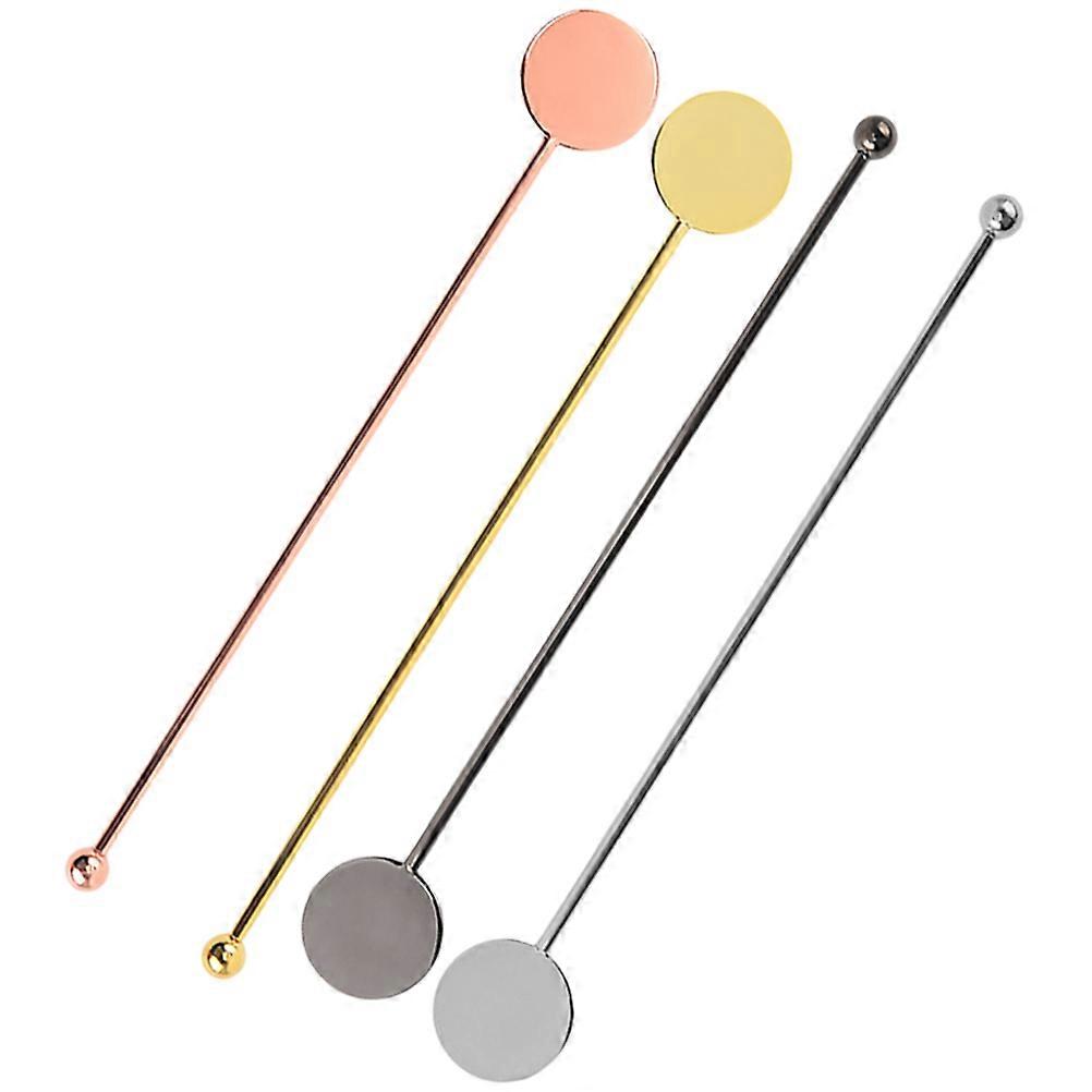 Reusable Stirring Sticks 16 Pcs Assorted Color Elegant Rod Shaped Drink Accessories Ideal For Coffee Tea Juice Or Cocktail Mixing